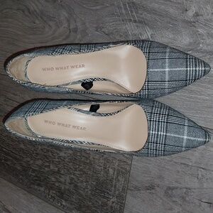 Stylish Plaid Heels! Sz. 6.5!